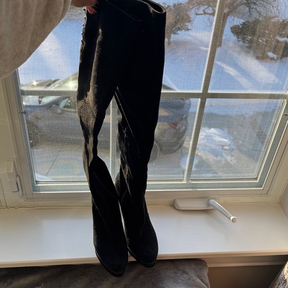 Stuart Weitzman Black Over the Knee Boots